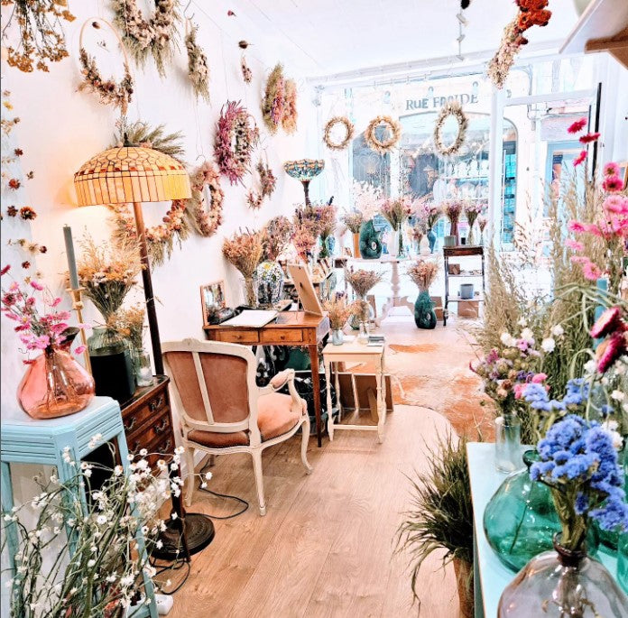 Boutique Fleurs de la Clarté 47 rue Froide Caen Fleurs séchées