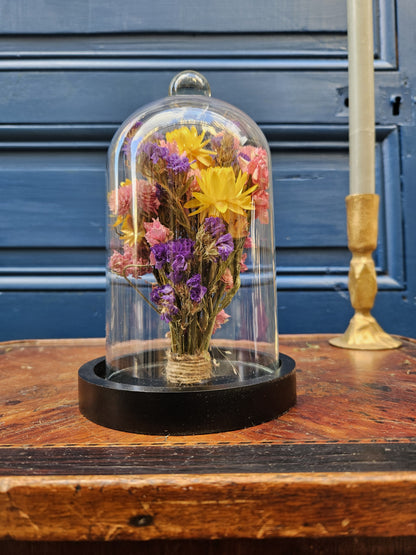 Cloche fleurs séchées le charlotte