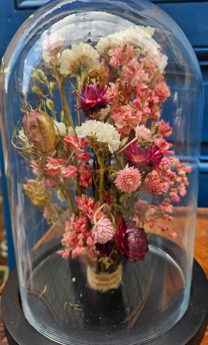 cloche fleurs sechees la trouvillaise